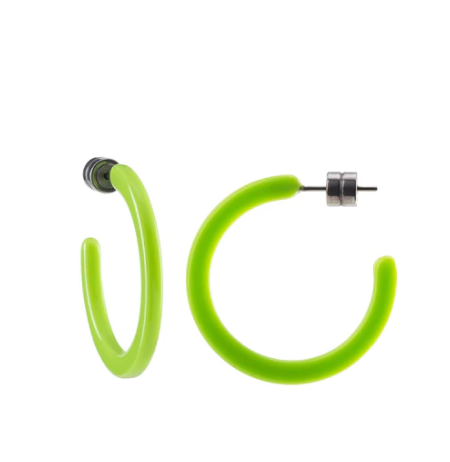 Mini Hoops - Neon Green