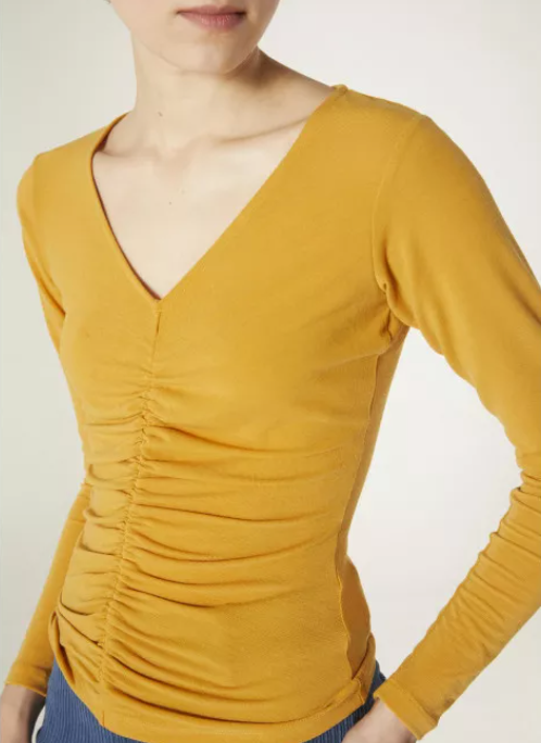 V-neck Top - Yellow