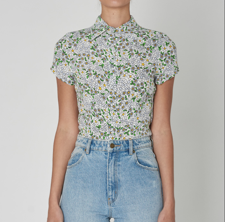 Candy Matilda Top - White Floral