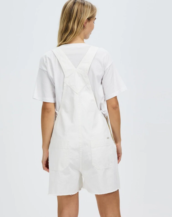 Christina Short Overalls - White