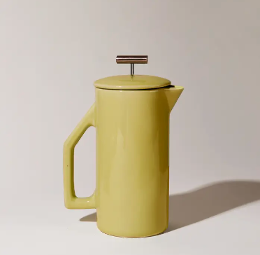 Ceramic French Press - Chartreuse