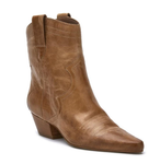 Arlo Western Bootie - Natural Leather