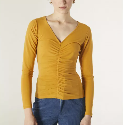 V-neck Top - Yellow