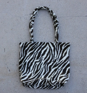 Zebra Tote - Black/White