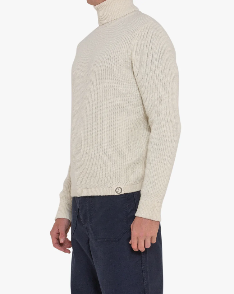 Naval Roll Neck - Natural