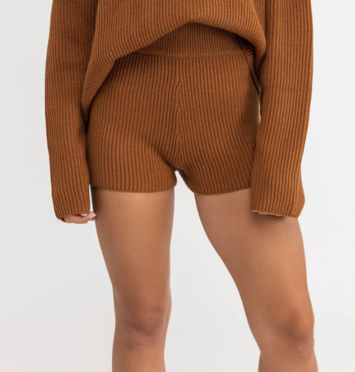 Classic Knit Short - Caramel