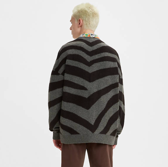 Coit Boxy Cardigan - Zebra Caviar