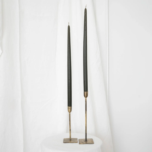 Taper Candle Pair - Olive